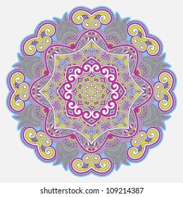 Circle ornament, ornamental round lace