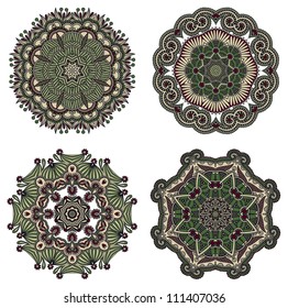 Circle ornament, ornamental round lace