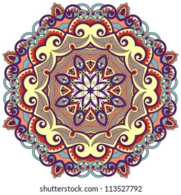 Circle ornament, ornamental round lace
