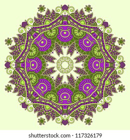Circle ornament, ornamental round lace