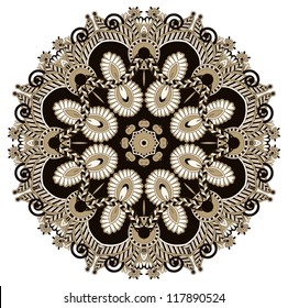 Circle ornament, ornamental round lace