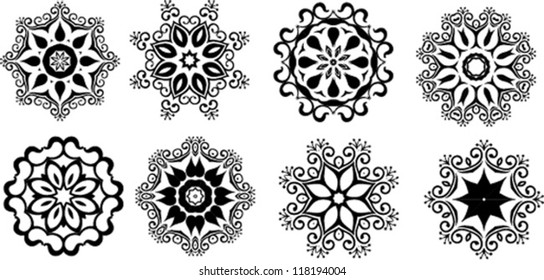 Circle ornament, ornamental round lace