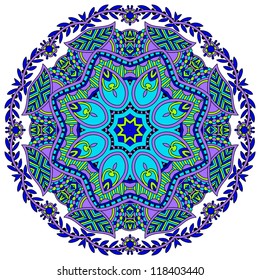 Circle ornament, ornamental round lace