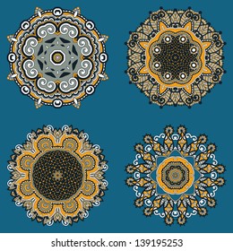 Circle ornament, ornamental round lace collection