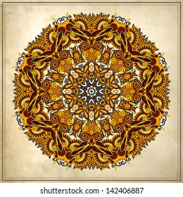 Circle ornament, ornamental round lace