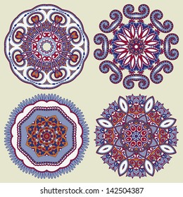 Circle ornament, ornamental round lace collection