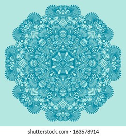 Circle ornament, ornamental round lace