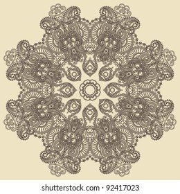 Circle ornament, ornamental round lace