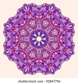 Circle ornament, ornamental round lace