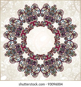 Circle ornament, ornamental round lace