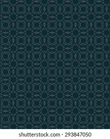 Circle ornament pattern background. Vector