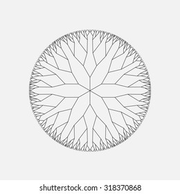 Circle ornament, un-expanded strokes 