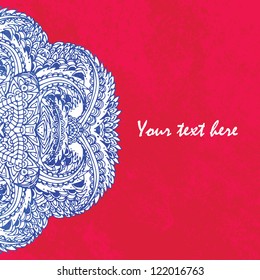 Circle ornament vector background