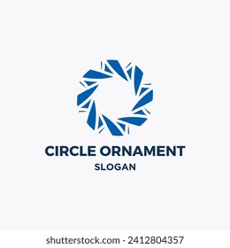 Circle ornament vector logo company