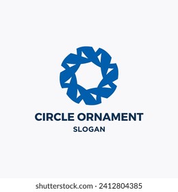 Circle ornament vector logo company