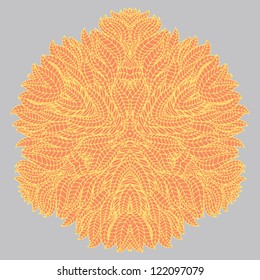 Circle ornament vintage vector background