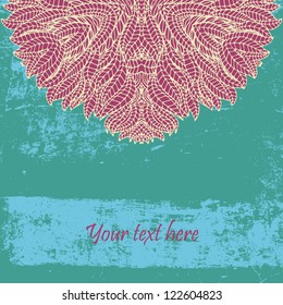 Circle ornament vintage vector background