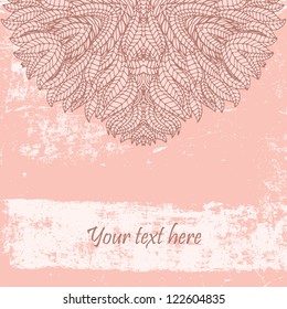 Circle ornament vintage vector background