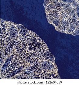 Circle ornament vintage vector background