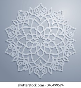 Circle Ornamental Geometric Arabic Pattern