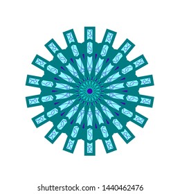 circle ornaments with a combination of several colors, as well as crooked and straight lines, are great for patterns and backgrounds