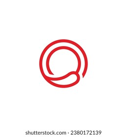  circle outline chilli logo vector 