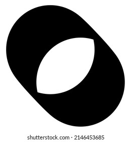 Circle, oval, ellipse geometric abstract irregular, asymmetric shape, element