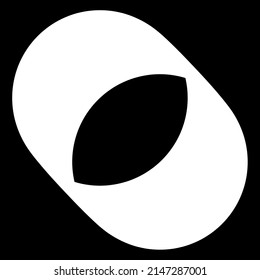 Círculo, ovalado, abstracto geométrico elipse irregular, forma asimétrica, elemento