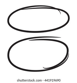 circle and oval highlighter elements