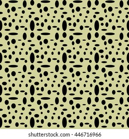 Circle and oval seamless pattern. Fashion graphic background design. Modern stylish abstract texture. Colorful template for prints, textiles, wrapping, wallpaper, website. VECTOR illustration