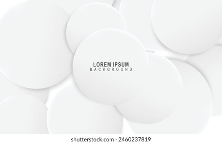 Circle overlapping layer. Simple vector illustration for banner website.