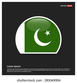 circle Pakistan flag Sticker