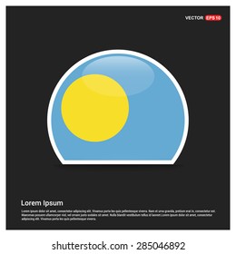circle Palau flag Sticker
