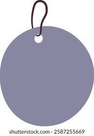 Circle Paper Tag Hanging Vector Illustration
