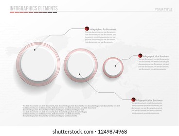 Circle paper white template. circle origami style.step by step infographics, annual report, presentation, web design.