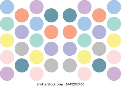 circle pastel color Include collection