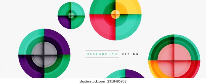 Circle pattern background. Abstract backgrounds bundle for wallpaper, banner, background, landing page, wall art, invitation, prints, posters