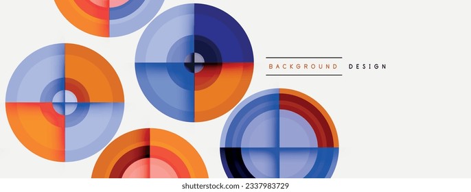 Circle pattern background. Abstract backgrounds bundle for wallpaper, banner, background, landing page, wall art, invitation, prints, posters