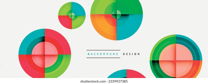 Circle pattern background. Abstract backgrounds bundle for wallpaper, banner, background, landing page, wall art, invitation, prints, posters
