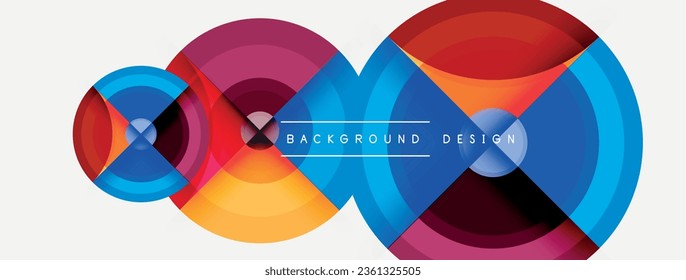 Circle pattern background. Abstract backgrounds bundle for wallpaper, banner, background, landing page, wall art, invitation, prints, posters
