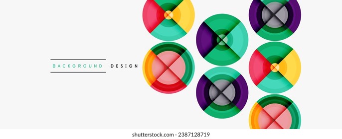 Circle pattern background. Abstract backgrounds bundle for wallpaper, banner, background, landing page, wall art, invitation, prints, posters