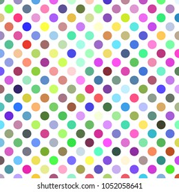 Circle pattern background - abstract geometric vector graphic design from colorful dots