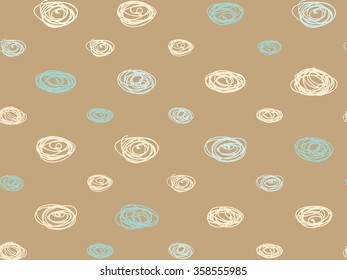 circle pattern background, hand drawn pastel color circle