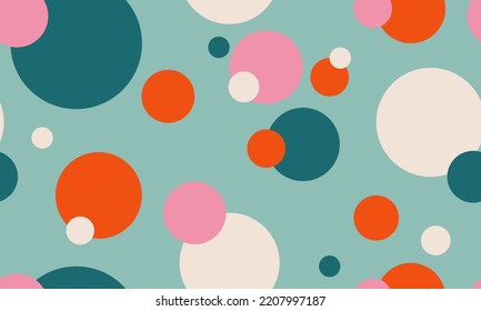 Circle pattern background, multicolor circles