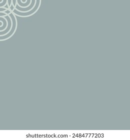 Circle pattern border frame illustration design