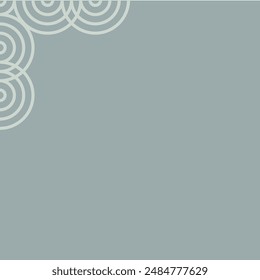 Circle pattern border frame illustration design