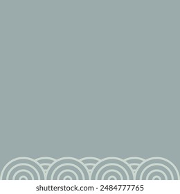 Circle pattern border frame illustration design