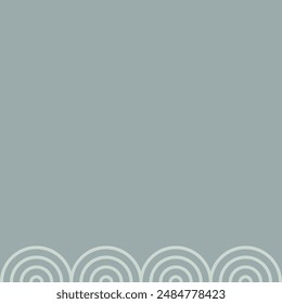 Circle pattern border frame illustration design