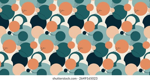 circle pattern color motif design for background