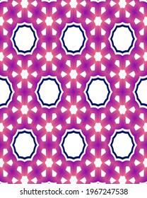 Combinación de patrón circular con aislamiento morado y blanco